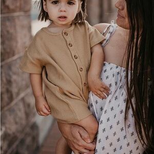The Simple Folk | The Explorer Playsuit - Olive